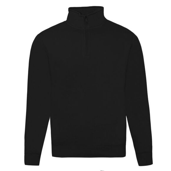 Russell Mens Authentic Quarter Zip Sweatshirt / Black